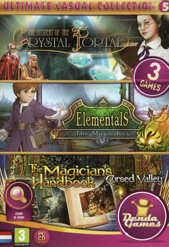 Denda Ultimate Casual Collection 5 - Bevat: 'The mystery of the Crystal Portal', 'Elementals; The Magic Key' & 'The Magician's Handbook; Curse Valley'