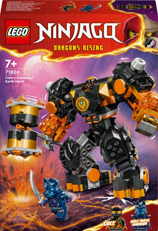 LEGO NINJAGO Cole's elementaire aardemecha - 71806