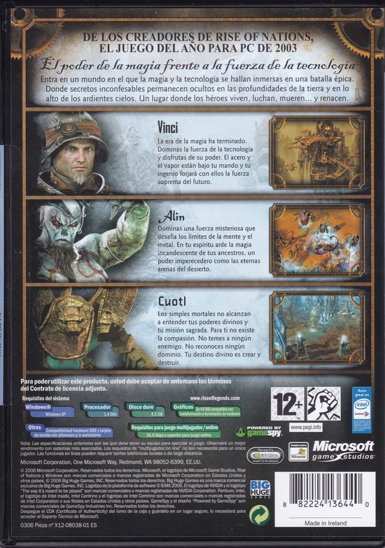 Rise Of Nations: Rise Of Legends - ES (PC)