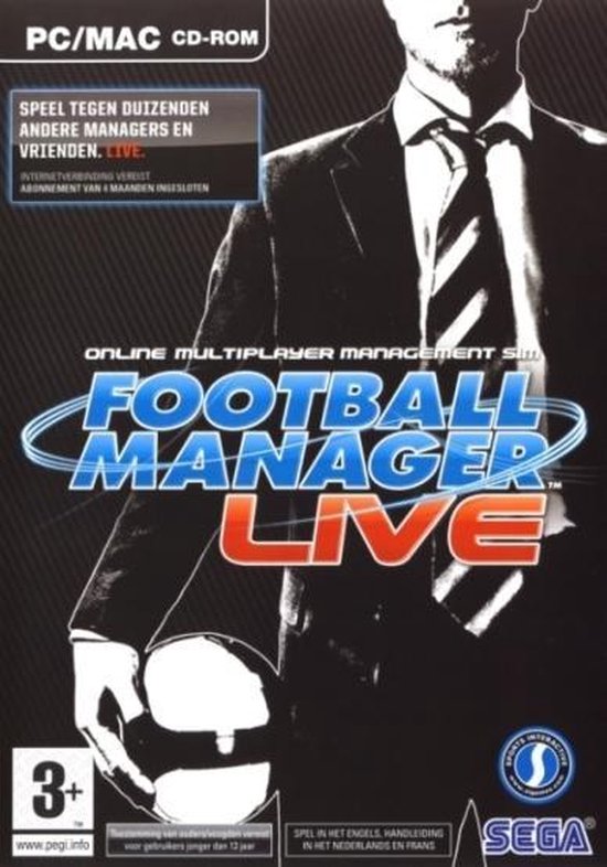 Sega Football Manager Live Windows CD Rom