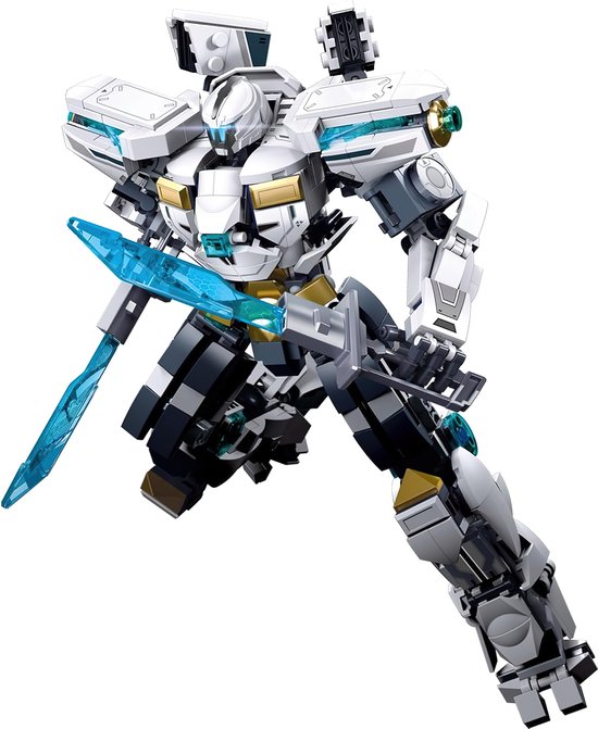 Sluban - M38-B1151 Mecha gundam cyborg | City & Space Gardian | Robot technic modelbouw | Transformers speelgoed Classic Creator STEM bouwpakket | Expert technisch bouwpakket volwassenen | 561 bouwstenen (compatibel met Mould King of Lego stenen)