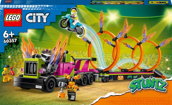 LEGO City Stuntz Stunttruck & Ring of Fire-uitdaging Set - 60357