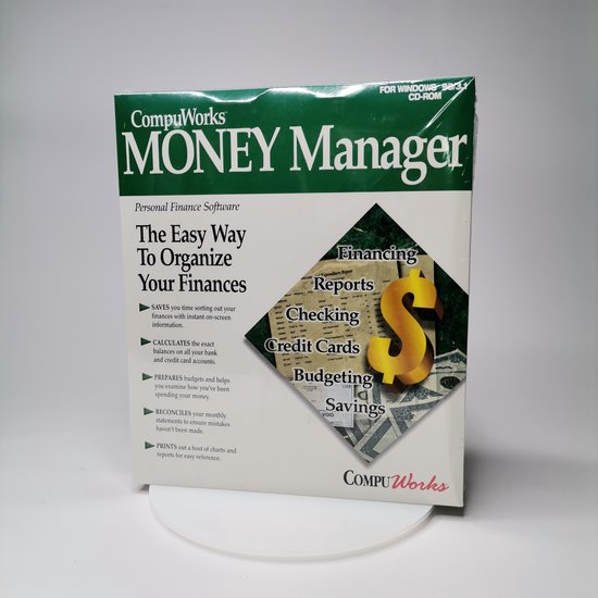 Vintage Collector Cd rom Pc Game Money Manager.