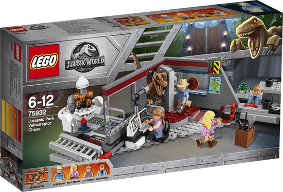 LEGO Jurassic World Park Velociraptorachtervolging - 75932