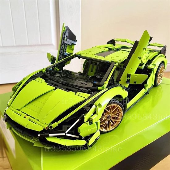 MartiCo® Modelbouwpakketten - Volwassenen - Kinderen - Constructiespeelgoed - 3696 Stuks - Lego Technic - Labo - Sportauto - Groen