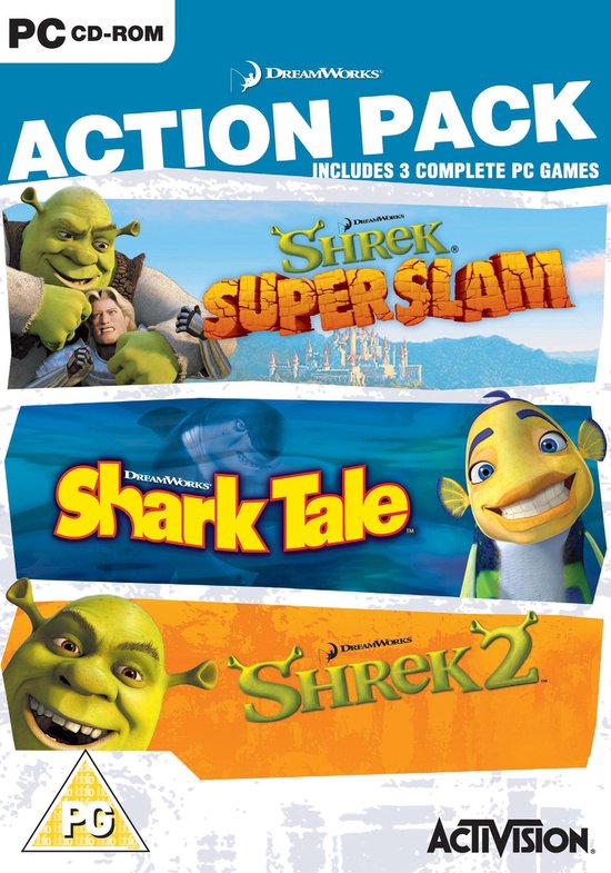 Dreamworks Action Pack (shrek 2, Shark Tale, Shrek Super Slam) - Windows