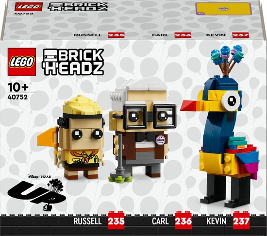 LEGO Brickheadz 40752 - Carl, Russell en Kevin - Disney Pixar Up