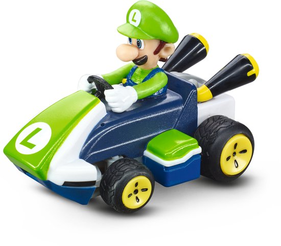 Carrera RC Mario Kart - Mini RC - Luigi - Auto 2,4GHz RC Model Kant en Klaar