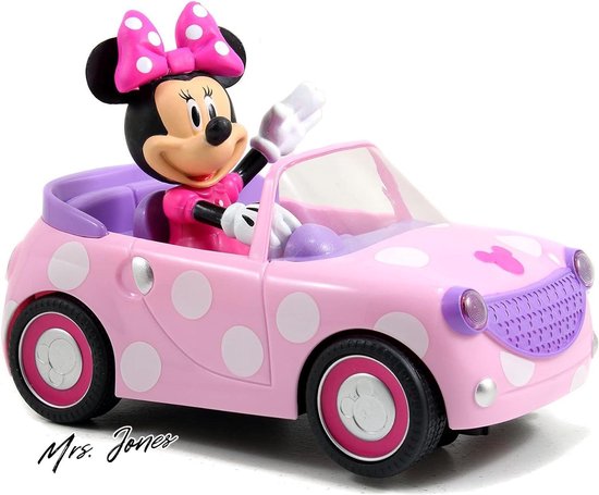 Mrs. Jones Jada Toys Disney Minnie Mouse Roadster Bestuurbare auto 19cm 2.4GHz Vanaf 3 jaar .