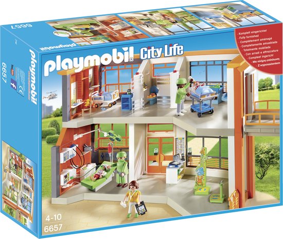 PLAYMOBIL City Life Compleet ingericht kinderziekenhuis - 6657