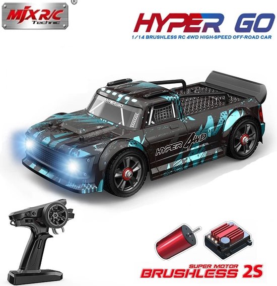 MJX Hyper Go 14301 Brushless Motor - Snelle RC Drift Auto - RC Voertuig Volwassenen - Radiografisch Bestuurbare Racewagen - RC Car