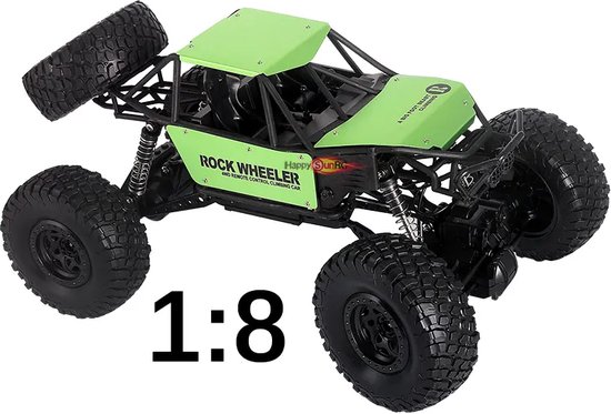 RC auto Rock Crawler 2.4GHz 1:8 51cm goud