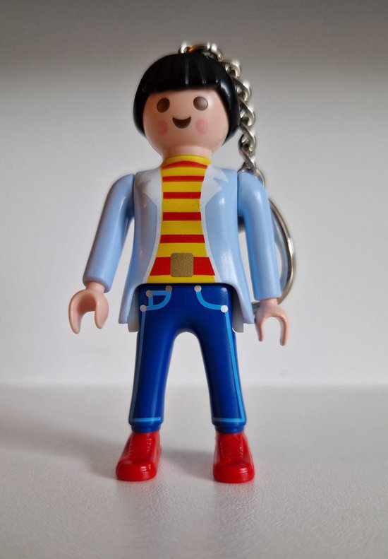 Playmobil sleutelhanger vrouw met paardenstaart