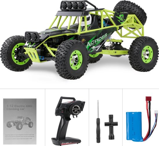 Comnox - RC Rock Crawler 1:12 - 50km/u 4WD Off-Road Auto - Elektrische 540 Motor - 2.4G Afstandsbediening - High-Speed Cross-Country Speelgoedauto