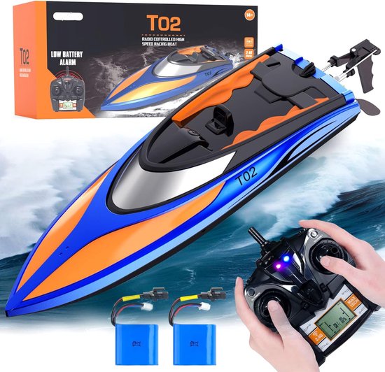 RC Boot - Bestuurbare boot - Speedboot - Voor jongens en meisjes - Buiten - 30km/u