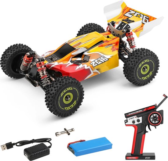 Comnox - RC Offroad Auto 1/14 Schaal - 75 km/u - 2,4 GHz - 4WD Racewagen - Hoge snelheid met Metalen Chassis - Elektrische Auto RTR - Off-Road Racing Car