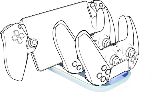 Nacon - PS Portal en PS5 Controller Oplaadstation - RGB