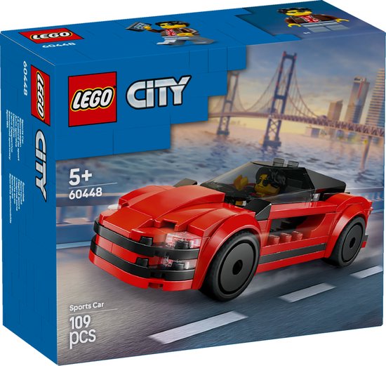 LEGO City Rode sportwagen supercar voertuig - 60448