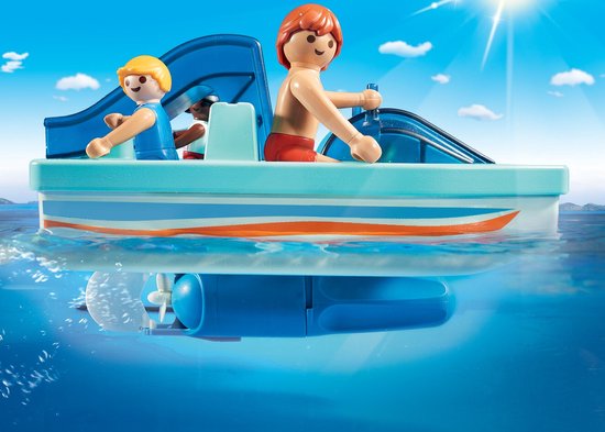 PLAYMOBIL Waterfiets met glijbaan - 9424