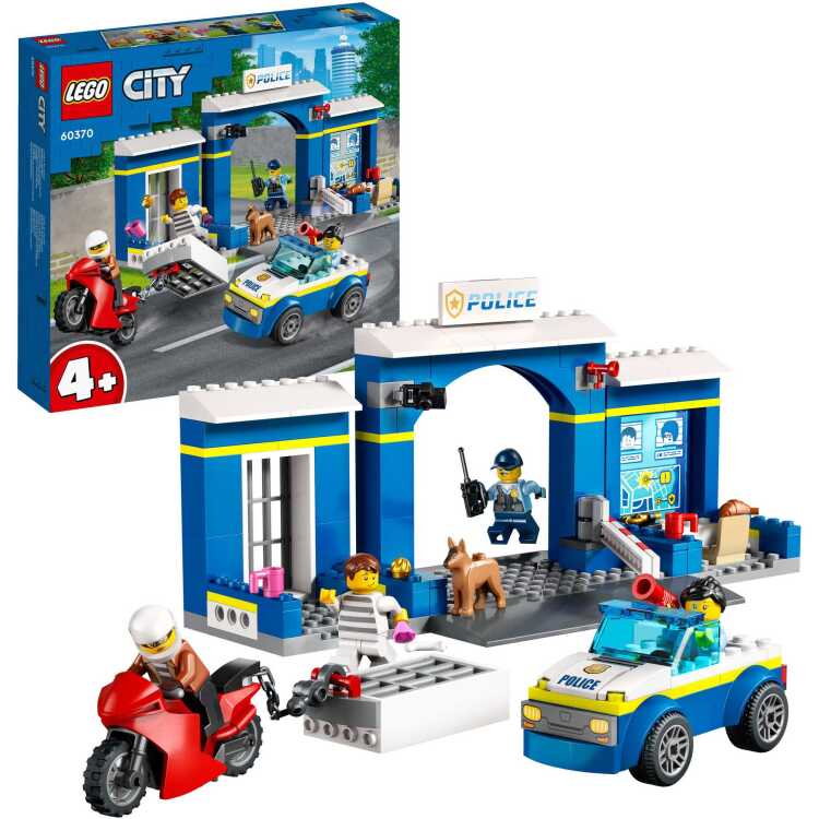 LEGO City - Achtervolging politiebureau constructiespeelgoed 60370