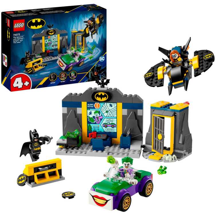 LEGO DC Super Heroes - De Batcave met Batman, Batgirl en The Joker constructiespeelgoed 76272