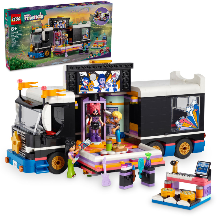 LEGO Friends - Toerbus van popster constructiespeelgoed 42619