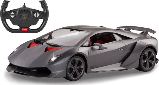 1:14 Jamara 402112 RC Sport Auto Lamborghini Sesto Elemento - Grijs - 2,4GHz RC Model Kant en Klaar