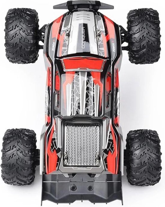 Mrs. Jones - Afstandbestuurbare Auto - Bestuurbare Auto - RC Auto Offroad - Monstertruck - 50KMH - 1 Accu - Rood