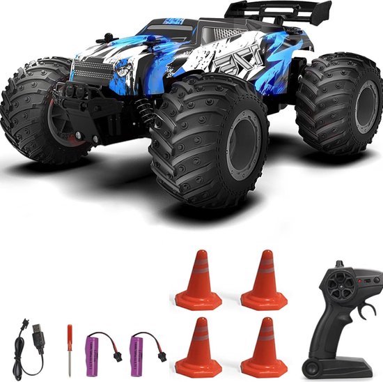 Mrs. Jones® RC Auto Volwassenen - Bestuurbare Auto voor Buiten - Offroad - Blauw