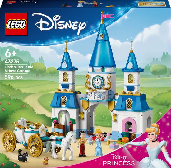 LEGO Disney Princess Assepoesters kasteel en paardenkoets - 43275