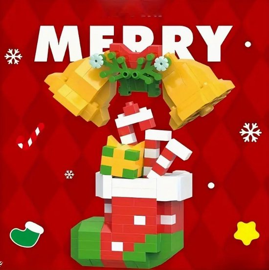 LEGO - LEGO Sok en kerstbellen - Sock - Sok - Bel - Bells - Kerstmis - Merry Christmas - Kerst Cadeau - Christmas Gift - Building Blocks