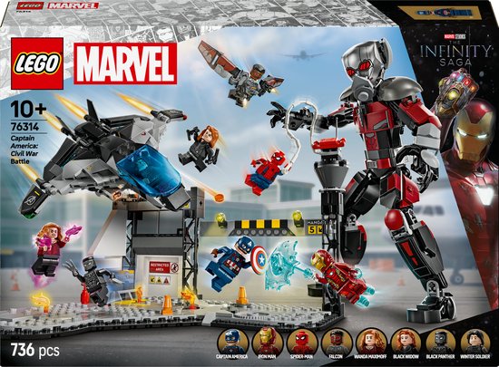 LEGO Marvel Captain America: Civil War actiescène - 76314