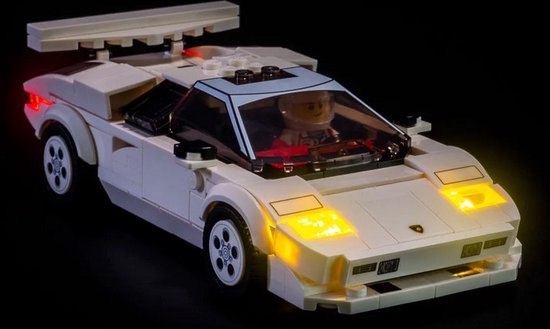 Light My Bricks - Verlichtingsset geschikt voor LEGO Speed Champions Lamborghini Countach 76908