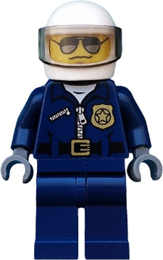 Lego Town politie minifiguur, piloot cty0487.