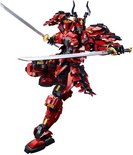 Sluban - M38-B1183 Samurai | Ninja katana zwaard icons | Robot technic modelbouw | Transformers speelgoed Classic Creator STEM bouwpakket | Expert technisch bouwpakket voor volwassenen | 923 bouwstenen (compatibel met mould king of lego stenen