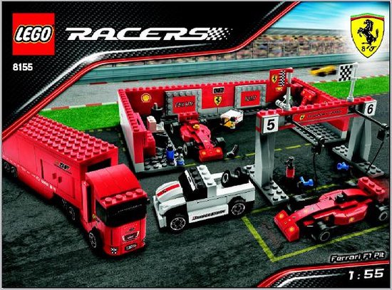 Lego Racers Ferrari F1 Pit - 8155