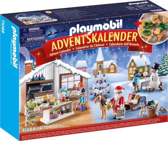 PLAYMOBIL Christmas Adventskalender 2022 - kerstkoekjes bakken - 71088