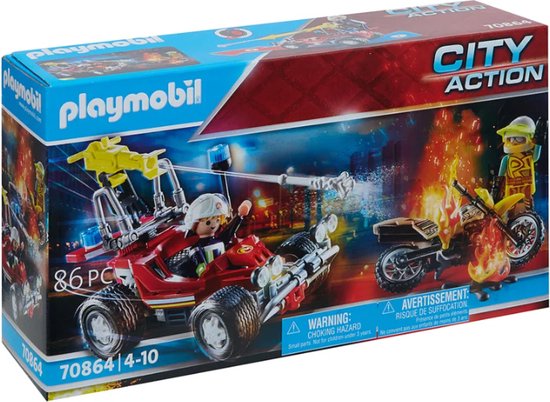 Playmobil brandweer set met blus-buggy 70864