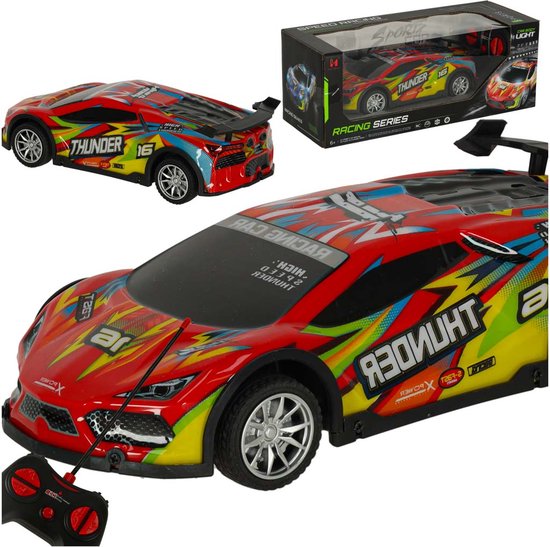 Racing Series - Thunder - Speelgoed Auto - Bestuurbare Auto - Voor Kinderen - Leuk Cadeau - Vanaf 3 jaar - Voor Kinderen