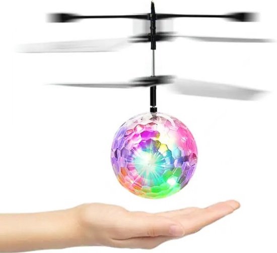 Vliegende Heli Ball I Met Lichteffecten I Flying Disco Ball I UFO I Infrarood I Oplaadbaar Via USB