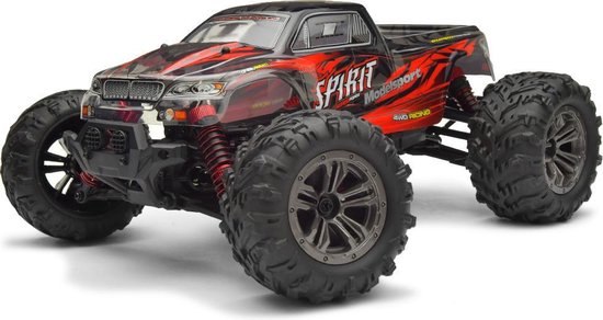 Absima 1:16 Elektro Modelauto High Speed Monster Truck "SPIRIT" zwart/rood 4WD RT