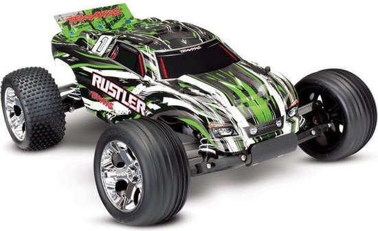 TRAXXAS Rustler groen RTR zonder Akku/Lader