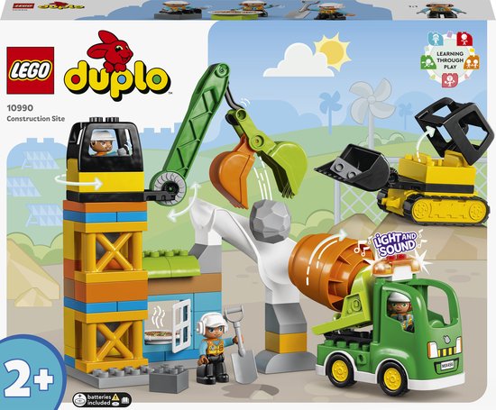 LEGO DUPLO Stad Bouwplaats Speelgoed voor Peuters - 10990