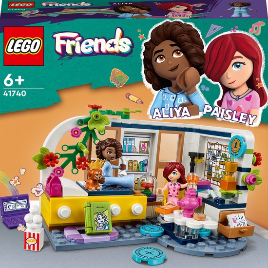 LEGO Friends Aliya's kamer, Reisspeelgoed met Minipoppetjes en Speelgoedhuisdier - 41740