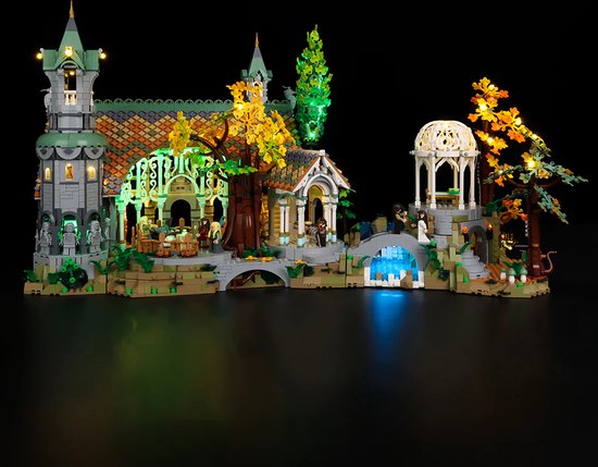 Verlichtingset met afstandsbediening geschikt voor Lego Lord of the Rings Rivendell 10316