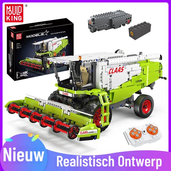 EliteNest® - Vrachtwagenspeelgoed - Bouwset Oogstmachine - Afstandsbediening - Compatibel met LEGO - Innovatief bouwplezier voor jong en oud