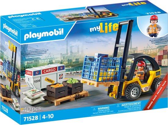 PLAYMOBIL My Life Promo Heftruck met lading - 71528