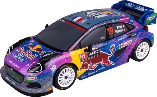 NIKKO RC Auto - Red Bull Rally Series: M-Sport Ford Puma - 9 km/h - Extra Banden - Bestuurbare Auto - Voor Kinderen Vanaf 6 Jaar - Blauw/Paars