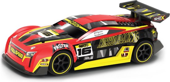 Nikko RC Auto Racing Series: NFR 2,4 GHz Inclusief USB Snellader Voor Kinderen vanaf 6 Jaar - ca. 24 cm - Rood