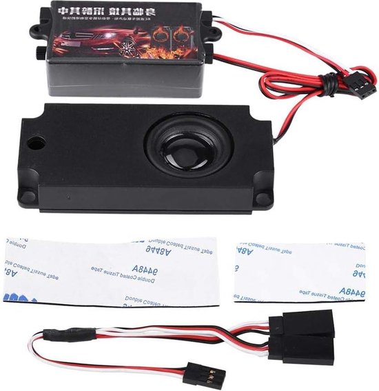 Upgrade RC Auto Motor Sound Module Simulator met Luidspreker voor 1/10 Voertuigmodel - Enkele luidspreker